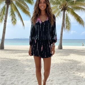 Raviya Multicolor Tie-Dye Swim Cover-Up